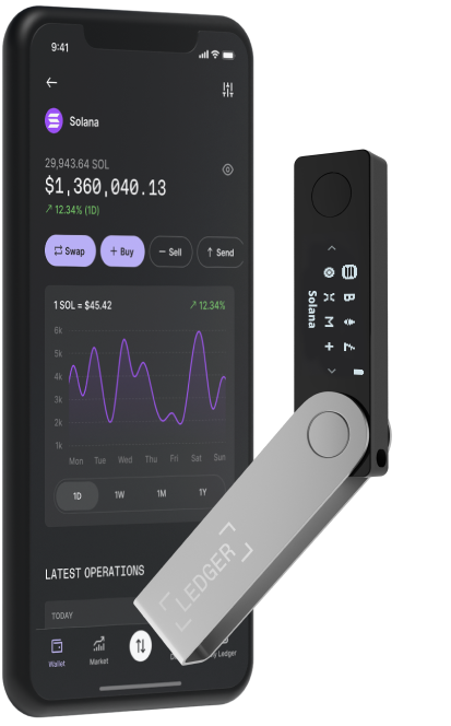 Ledger — hardware wallet for maximum security